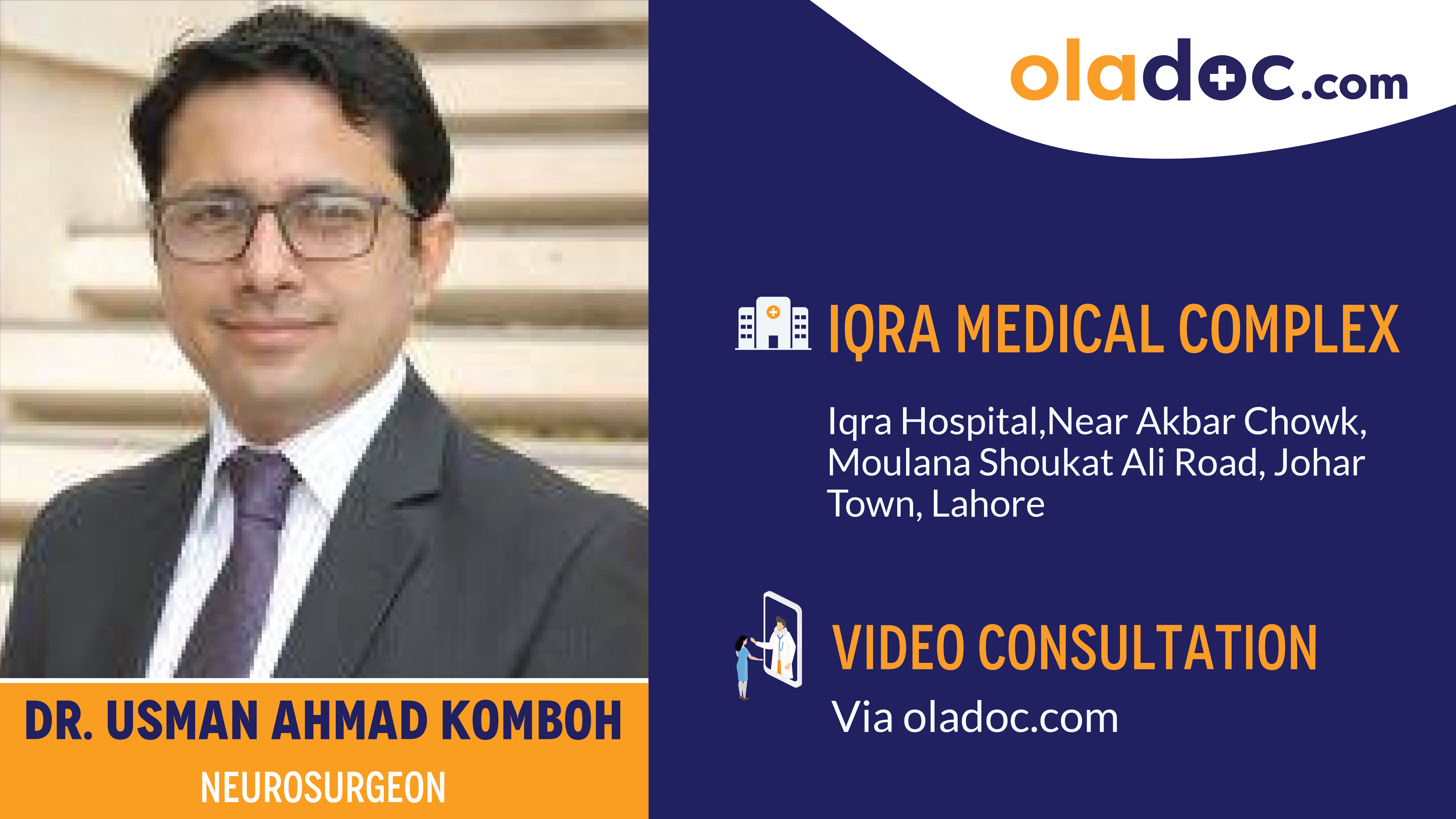 Practice locations of Dr.Usman Ahmad Komboh